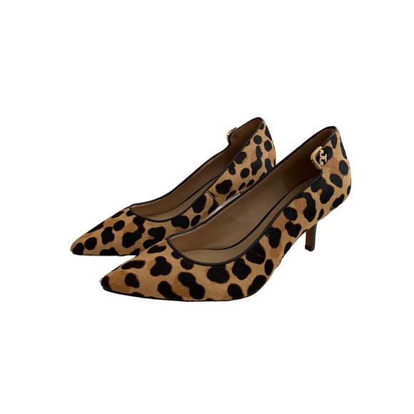 Tory Burch Shoes - Tory Burch Elizabeth Calf Hair Leopard Pointed Heels